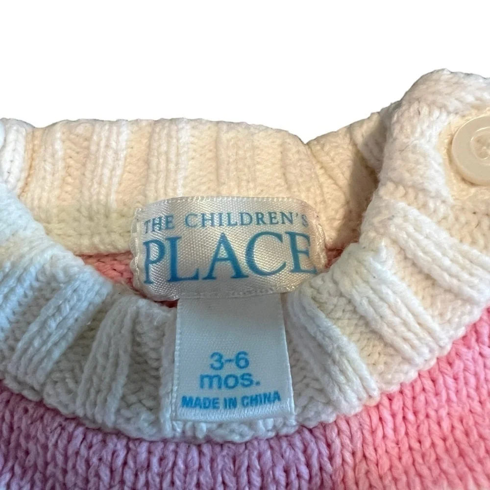 The children's Place multicolored Stripe Knitted Sweater 3-6 months baby​